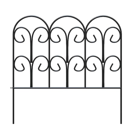 Panacea Panacea 18 in. L X 18 in. H Steel Black Scroll Garden Edging 89530